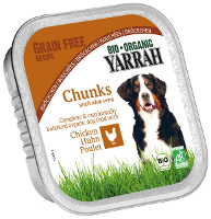 Yarrah Dog Kuipje Brokjes Kip/rund Hondenvoer #95;_150 Gr