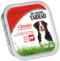Yarrah Dog Kuipje Brokjes Kip/rund Hondenvoer #95;_150 Gr