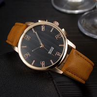 Yazole 393 Fashion Watch Big Number Simple Dial Men Quartz Analog Watch