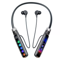 YD606 magnetische adoptie hoofdtelefoon Draadloze Bluetooth 6.0 Oorstuk Diepe bas ENC Gespreksgeluid onderdrukking LED d