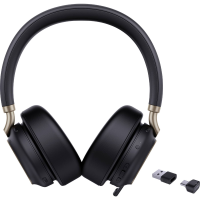 Yealink BH 76 Plus Teams Black U On Ear headset Bluetooth Zwart Noise Cancelling Inductie Telefoon