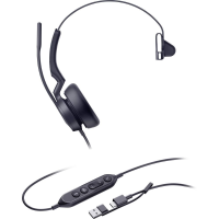 Yealink UH46 Mono Teams USB C/A On Ear headset Kabel Mono Zwart Ruisonderdrukking (microfoon) Volumeregeling, Microsoft Teams knop, Microfoon uitschakelbaar