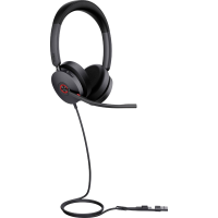 Yealink UH48 Dual Teams USB C/A On Ear headset Kabel Stereo Zwart Ruisonderdrukking (microfoon) Microsoft Teams knop Telefoon