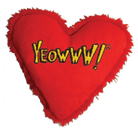 Yeowww Hart Met Catnip Rood 10 Cm