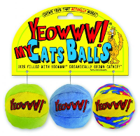 Yeowww Pluche Bal Met Catnip Multikleur 3 St