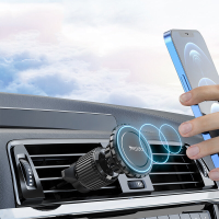 Yesido C134 360 ° Rotatie Magnetische Auto Air Vent Aluminium Beugel Telefoon Houder Stand voor POCO X3 F3