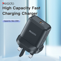 YESIDO YC29 PD25W Snel opladen Reislader voor iPhone 12 12 Pro Max voor Samsung Galaxy S21 Ultra OnePlus 9 Pro 5G Global