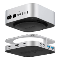 YICOSUN 10 in 1 USB C Hub Docking Station voor MacMini M4 Ondersteunt 4K60Hz M.2 NVMe/SATA SSD USB3.2 10Gbps 3.5MM SD&TF