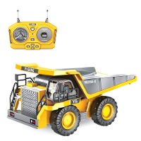 YIGONG 258 21 1/20 2.4G 9CH RC auto Kiepwagen LED licht Muziek Bouw Voertuigen Model Speelgoed Kinderen Cadeau