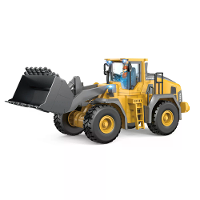 YIGONG BC1057 1/20 2.4G 9CH RC Auto Bulldozer Truck LED Licht Muziek Constructie Engineering Voertuigen Modellen Speelgo