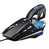 YinDiaoG10 Bedrade Macro Programmeren Gaming Muis Kleurrijk Watergekoeld Licht 7200 DPI Muizen met LED Achtergrondverlic