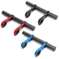 1Pc Koolstofvezel Fietsstuurverlenger Beugel, Zaklamp Houder Uitbreidingsbeugel Voor Outdoor Fietsaccessoires