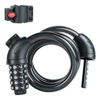Fiets Slot 5 cijferige Code 1200mm * 12mm Anti diefstal Slot Fietsbeveiliging Accessoire Stalen Kabel Fiets Slot