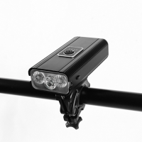 Waterdichte aluminiumlegering fietslicht met snelle oplaadfunctie van 2400mAh, 6 versnellingen, heldere autolichten, fie