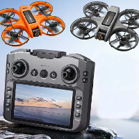 YLR/C S156 WiFi FPV met 4,9 inch LCD schermcontroller HD dubbele camera elektrisch verstelbare optische flow hover autom