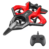 YLR/C S83 2.4G EPP Glider Hoogtehoudmodus 360° Rol 4 Motoren 4CH LED RC Drone Vliegtuig Quadcopter Stunt Vighter RTF