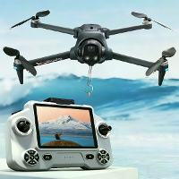 YLR/C YL059 GPS 5G WiFi FPV met 4,5 inch LCD schermcontroller spraakopdrachten 720P HD dubbele camera servo gimbal lifti