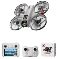 YLR/C YL18 WiFi FPV met 4,3 inch LCD scherm Controller HD dubbele camera Elektrisch verstelbare Optische Flow Hover Cirk