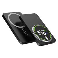 YM123 15W 5000/10000mAh Magnetische Powerbank met Slim Digitaal Display Externe Batterijstroomvoorziening met 1 Ingang &