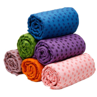 Yoga Towel Mat Blanket 183x63cm Silicone Plate Mesh Bag