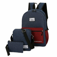 3 IN 1 Casual Grote capaciteit Slijtvast met USB oplaadaansluiting Macbook Laptop Tablet Macbook Unisex Opbergtas Rugzak