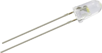 Yoldal YZ RW5N15N Bedrade LED Rood Rond 5 mm 9300 mcd 15 ° 20 mA 2.1 V