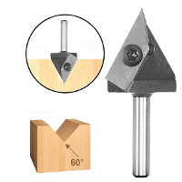 1/2 Inch 1/4 inch 6mm 12mm schacht 60 graden V groef wolfraaminzet hout CNC frezenfrees voof houtbewerking, graveren en