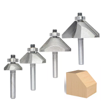 4PCS 45 Graden Vellingfrezen Set 1/4