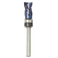 Blauw Nano Gecoate High End Frees Hardmetaal Verlengde As Veelzijdig Houtsnijgereedschap Superieure Precisie Stevig Ontw