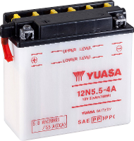 Yuasa 12N5.5 4A Motorfietsaccu 12 V 5.5 Ah Pooltype: Schroefklem type 2