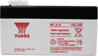 Yuasa NP1.2 12 Loodaccu 12 V 1.2 Ah Loodvlies (AGM) (b x h x d) 97 x 55 x 48 mm Kabelschoen 4.8 Mm Onderhoudsvrij, VDS certificering