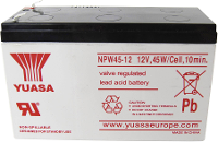 Yuasa NPW45 12 Loodaccu 12 V 8.5 Ah Loodvlies (AGM) (b x h x d) 151 x 97.5 X 65 mm Kabelschoen 6.35 Mm Geringe zelfontlading, Onderhoudsvrij, Cyclusbestendig