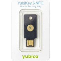 Yubico YubiKey 5 NFC Passwordmanager USB stick Zwart/goud