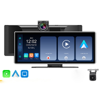 YUEHOO 11.26'' Carplay Auto Stereo 4K Dash Cam HD Touchscreen Draadloze Bluetooth MP5 Multimedia Speler Rij Recorder met