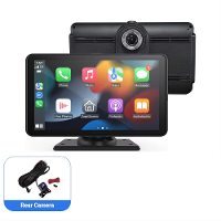 YUEHOO 7 Inch 2 Lens 4K Car MP5 Speler Recorder Touch Screen Draadloze Carplay Android Auto Mirror Link voor Airplay Dra