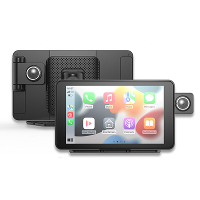 YUEHOO 7 Inch Car MP5 speler AHD Draagbare Draadloze Carplay+android auto Dashcam 1080P Voor Achter Dubbel Opnemen HD Na
