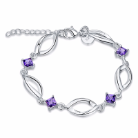 Yueyin Sweet Style Oval Zircon Bracelet Gift Wedding For Women