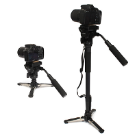 YUNTENG 288 Camera Monopod With Fluid Pan Head Unipod Holder For Canon Nikon DSLR Camera