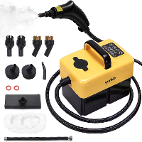 Yuriko 1200W Draagbare Stoomreiniger voor Hoge Temperatuur, 3,5 Bar Vermogen, 1,6 L Watertank, 6 Niveaus Verstelbaar, St