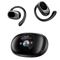 YX39 OWS bluetooth 5.4 Hoofdtelefoon Draadloos LED display oordopjes Noise Cancelling 13mm composiet bewegende spoel 25H