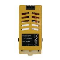 YXZNRC F06 2.4G 6CH RC Helicopter Reserveonderdelen 7.4V 1200mAh Batterij
