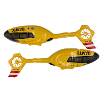 YXZNRC F06 2.4G 6CH RC Helicopter Reserveonderdelen Gele romp