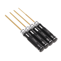 Yz 004 4pcs 1.5/2.0/2.5/3.0Mm Hexagonal Titanium Alloy Screwdriver Tool Set For Rc Model