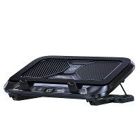 Z36C Laptop Koelingstandaard Dubbele 14 cm Ventilatoren 100 Snelheid Verstelbaar 5 Hoek Kanteling RGB Verlichting Verzeg