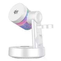 Z6 25W 4 in 1 Magnetische Draadloze Oplader Snelle Draadloze Oplaadstand Built in RGB Lautsprecher voor Slimme Telefoons