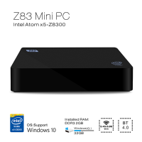 Z83 Windows 10 Intel Atom X5 Z8300 2g/32g 4k 3d Xbmc 1000m Lan Wifi Miracast Airplay Dlna Bluetooth Tv Box Windows Mini Pc