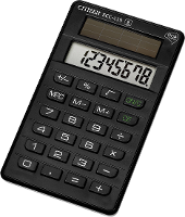 Zakrekenmachine Citizen Office Ecc 110 Eco Zwart Aantal Displayposities: 8 Werkt Op Zonne Energie