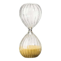 Zandloper Bach   glas   20xØ9 cm   Leen Bakker