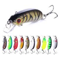 ZANLURE 10 stuks langzaam zinkende Minnow vishaasjes 7g Wobbler Crankbait kunstaas voor Baars Forel Snoek.