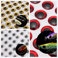 Zanlure 100 6mm Red/silver 3d Holographic Fishing Lure Eyes Fly Tying Jigs Crafts Baits